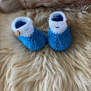 Newborn booties.